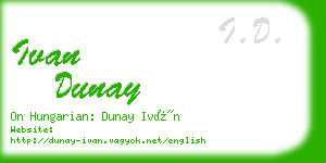 ivan dunay business card